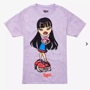 Bratz Passion for Fashion Jade Purple Tie Dye Tee Sz Small